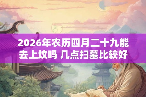 2026年农历四月二十九能去上坟吗 几点扫墓比较好