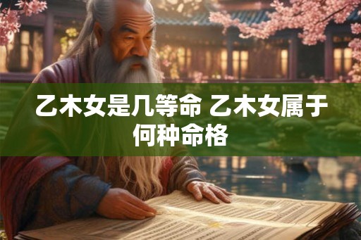 乙木女是几等命 乙木女属于何种命格