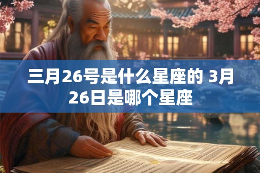三月26号是什么星座的 3月26日是哪个星座 三月26号是什么星座的 3月26日是哪个星座