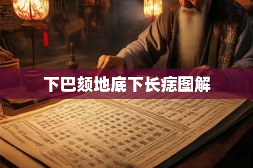 下巴颏地底下长痣图解