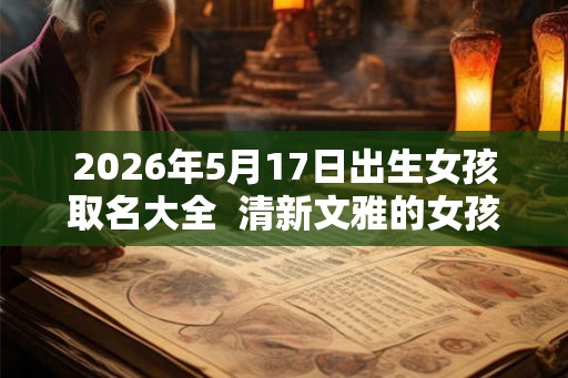 2026年5月17日出生女孩取名大全 清新文雅的女孩名字 2026年5月17日出生女孩取名大全 清新文雅的女孩名字