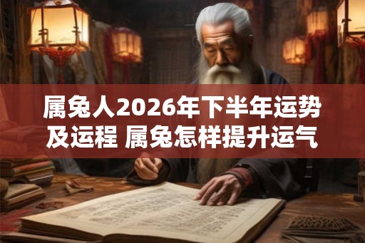 属兔人2026年下半年运势及运程 属兔怎样提升运气