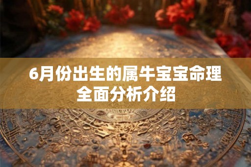 6月份出生的属牛宝宝命理全面分析介绍