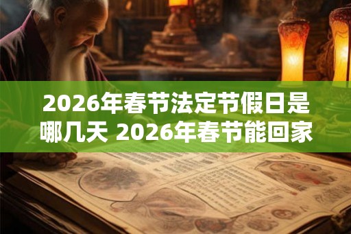 2026年春节法定节假日是哪几天 2026年春节能回家过年吗