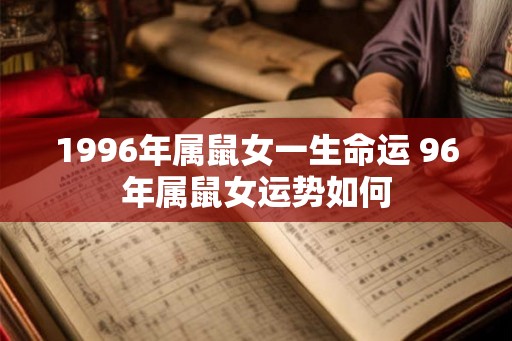 1996年属鼠女一生命运 96年属鼠女运势如何