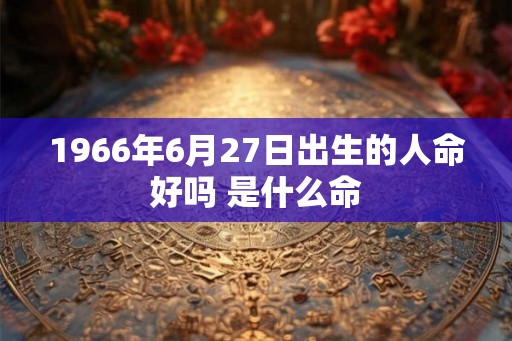 1966年6月27日出生的人命好吗 是什么命