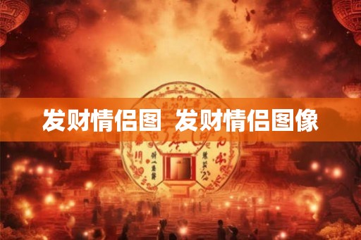 发财情侣图  发财情侣图像