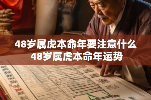 48岁属虎本命年要注意什么 48岁属虎本命年运势 48岁属虎本命年要注意什么 48岁属虎本命年运势