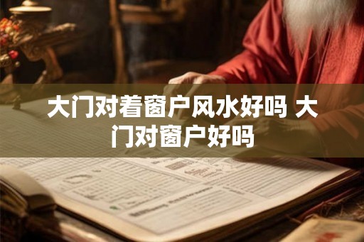 大门对着窗户风水好吗 大门对窗户好吗 大门对着窗户风水好吗 大门对窗户好吗
