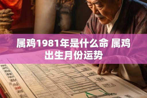 属鸡1981年是什么命 属鸡出生月份运势