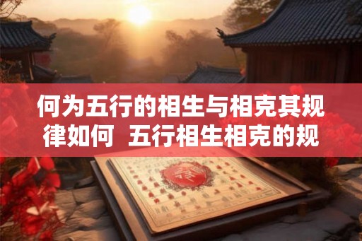 何为五行的相生与相克其规律如何 五行相生相克的规律 何为五行的相生与相克其规律如何 五行相生相克的规律