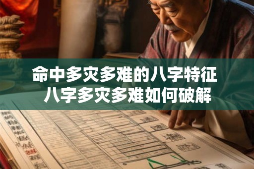 命中多灾多难的八字特征 八字多灾多难如何破解
