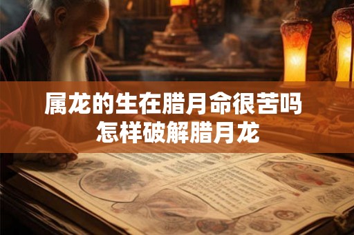 属龙的生在腊月命很苦吗 怎样破解腊月龙 属龙的生在腊月命很苦吗 怎样破解腊月龙