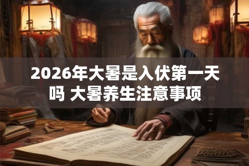 2026年大暑是入伏第一天吗 大暑养生注意事项 2026年大暑是入伏第一天吗 大暑养生注意事项