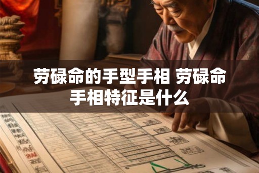 劳碌命的手型手相 劳碌命手相特征是什么