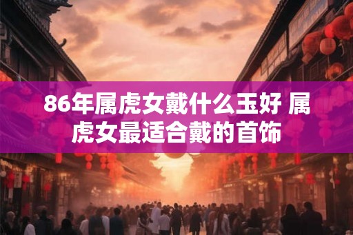 86年属虎女戴什么玉好 属虎女最适合戴的首饰