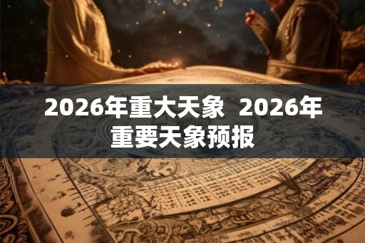 2026年重大天象  2026年重要天象预报