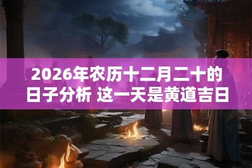 2026年农历十二月二十的日子分析 这一天是黄道吉日吗