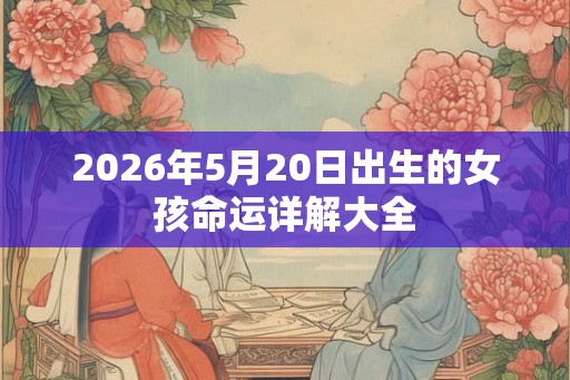 2026年5月20日出生的女孩命运详解大全