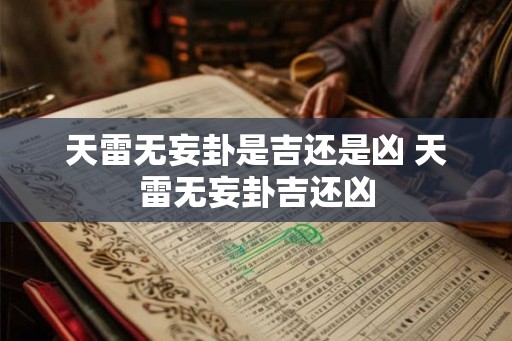 天雷无妄卦是吉还是凶 天雷无妄卦吉还凶 天雷无妄卦是吉还是凶 天雷无妄卦吉还凶