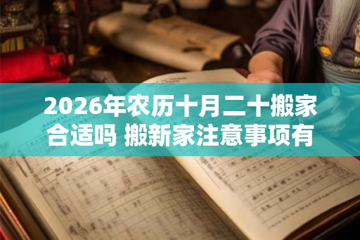 2026年农历十月二十搬家合适吗 搬新家注意事项有什么