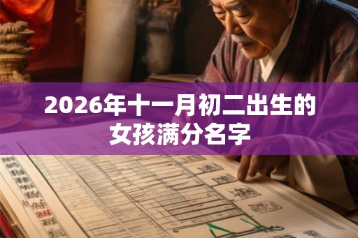 2026年十一月初二出生的女孩满分名字