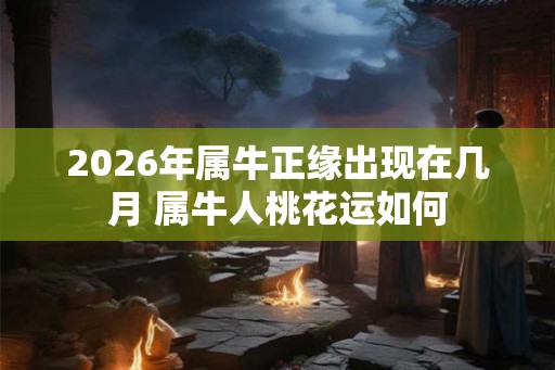 2026年属牛正缘出现在几月 属牛人桃花运如何