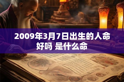 2009年3月7日出生的人命好吗 是什么命 2009年3月7日出生的人命好吗 是什么命