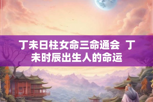 丁未日柱女命三命通会 丁未时辰出生人的命运 丁未日柱女命三命通会 丁未时辰出生人的命运