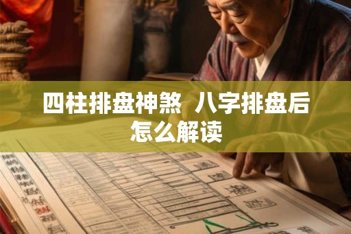 四柱排盘神煞 八字排盘后怎么解读 四柱排盘神煞 八字排盘后怎么解读