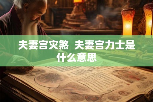 夫妻宫灾煞  夫妻宫力士是什么意思