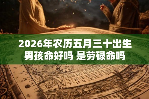 2026年农历五月三十出生男孩命好吗 是劳碌命吗