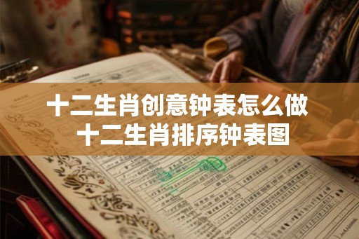 十二生肖创意钟表怎么做  十二生肖排序钟表图