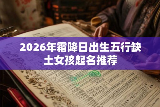 2026年霜降日出生五行缺土女孩起名推荐 2026年霜降日出生五行缺土女孩起名推荐