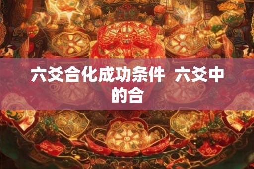 六爻合化成功条件  六爻中的合