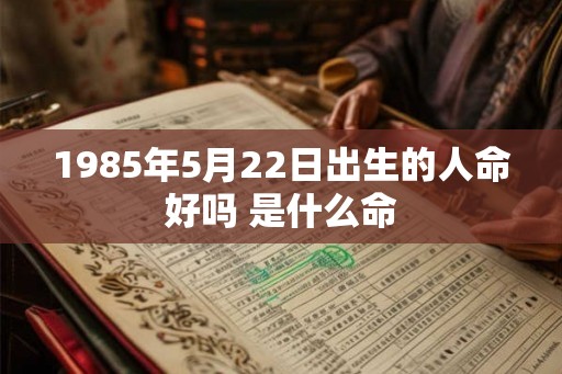 1985年5月22日出生的人命好吗 是什么命
