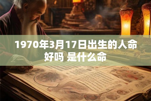 1970年3月17日出生的人命好吗 是什么命