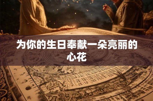 为你的生日奉献一朵亮丽的心花