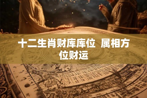 十二生肖财库库位  属相方位财运
