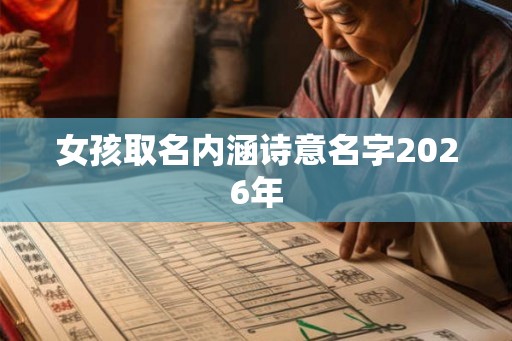 女孩取名内涵诗意名字2026年