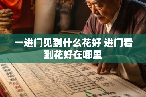 一进门见到什么花好 进门看到花好在哪里