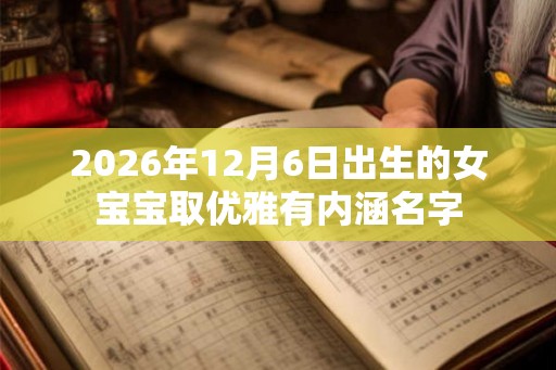 2026年12月6日出生的女宝宝取优雅有内涵名字