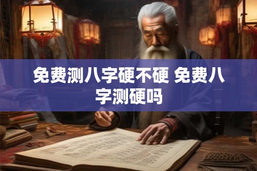 免费测八字硬不硬 免费八字测硬吗
