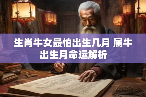 生肖牛女最怕出生几月 属牛出生月命运解析
