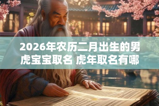 2026年农历二月出生的男虎宝宝取名 虎年取名有哪些禁忌