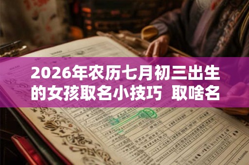 2026年农历七月初三出生的女孩取名小技巧  取啥名字好