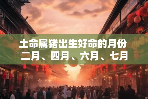 土命属猪出生好命的月份 二月、四月、六月、七月