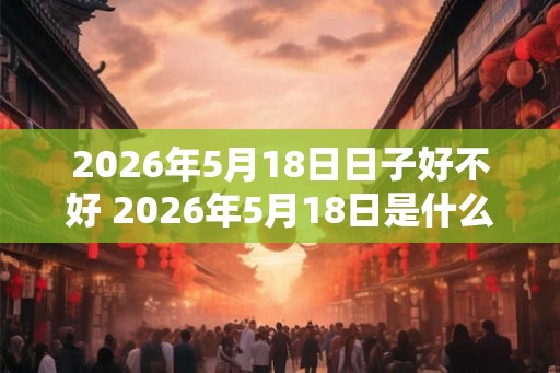 2026年5月18日日子好不好 2026年5月18日是什么日子 2026年5月18日日子好不好 2026年5月18日是什么日子