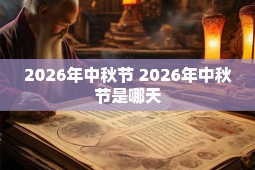 2026年中秋节 2026年中秋节是哪天