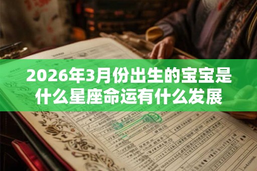 2026年3月份出生的宝宝是什么星座命运有什么发展